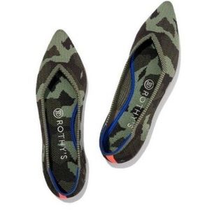 Rothy’s The Point in Camo Flats